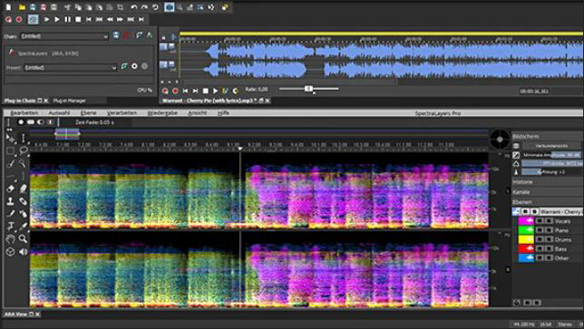 An interface showing Unmixing Layers